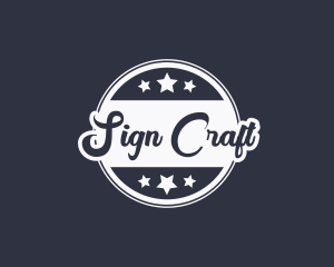 Cursive Crafting Business logo design