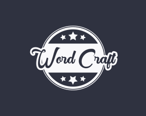 Cursive Crafting Business logo design