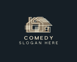 Storhouse - House Property Blueprint logo design