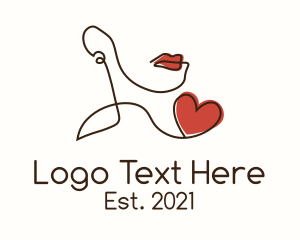 Lip Balm - Lip Heart Cosmetics logo design