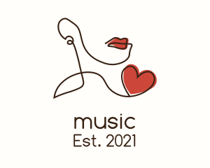 Vlog - Lip Heart Cosmetics logo design