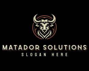 Matador - Premium Bull Buffalo logo design