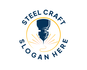 Steel - Steel Cutting Industry logo design