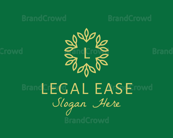 Flower Leaf Natural Organic Logo