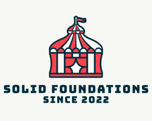 Theme Park - Circus Tent Playhouse logo design
