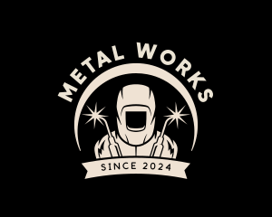 Metal - Metal Welding Workshop logo design