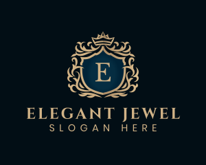 Luxurious Crown Shield logo design