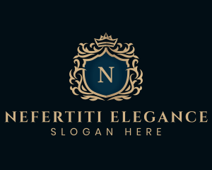 Luxurious Crown Shield logo design