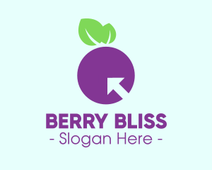 Fruit Berry Arrow logo design