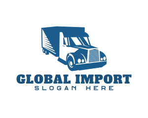 Import - Blue Truck Movers logo design