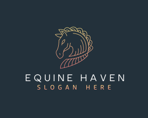 Stallion Horse Animal logo design