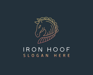 Stallion Horse Animal logo design