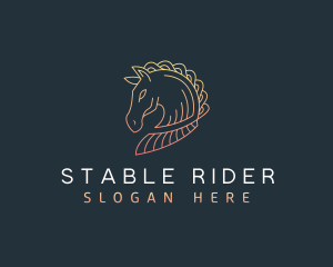 Stallion Horse Animal logo design