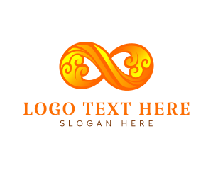 Loop - Cloud Wave Infinity Loop logo design