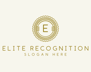 Recognition - Premium Rope Patch Medallion logo design