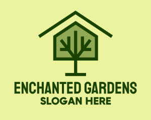 Green Tree House logo design