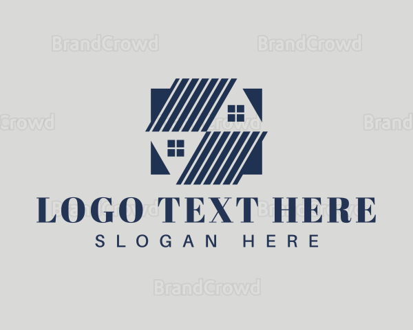 Home Construction Roofing Logo