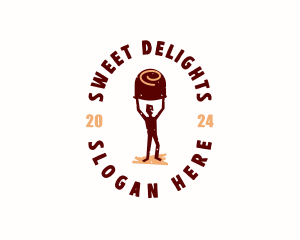 Chocolate Dessert Candy logo design