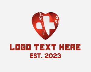 Cardio - Digital Circuits Healthcare logo design