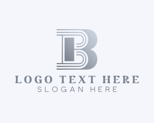 Letter B - Financial Accounting Broker Letter B logo design