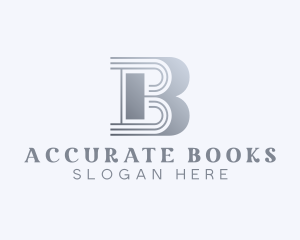 Bookkeeping - Financial Accounting Broker Letter B logo design