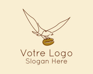 Eagle Coffee Bean  Logo
