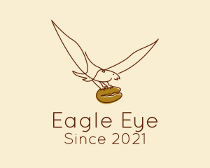 Eagle Coffee Bean  logo design