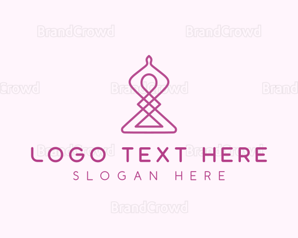 Yoga Relaxation Wellness Logo