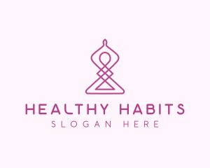 Yoga Relaxation Wellness logo design