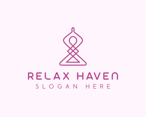 Yoga Relaxation Wellness logo design