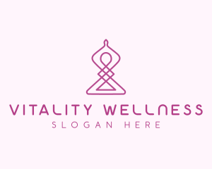 Yoga Relaxation Wellness logo design