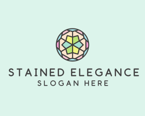 Multicolor Mandala Symbol logo design