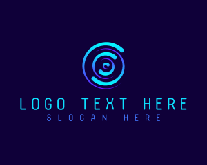 Cyclone - Radial Swirl Tech logo design