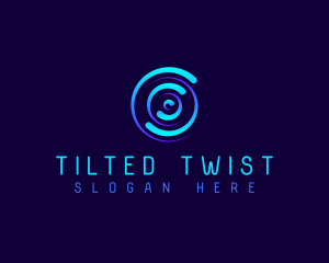 Radial Swirl Tech logo design