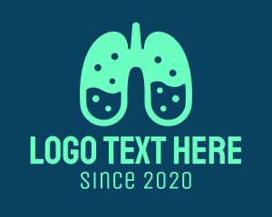 Lung Disease - Respiratory Lung Laboratory logo design