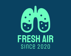 Respiratory Lung Laboratory logo design