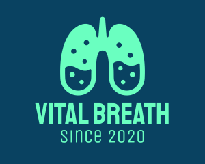 Respiratory Lung Laboratory logo design