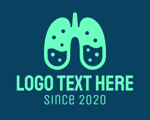 Breathing - Respiratory Lung Laboratory logo design
