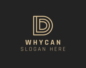 Modern Linear Letter D Logo