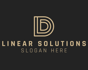 Linear - Modern Linear Letter D logo design