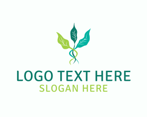 Health - Leaf Sprout Vine logo design