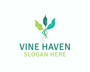 Leaf Sprout Vine logo design