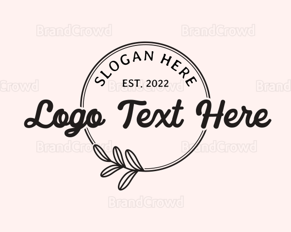 Elegant Feminine Business Brand Logo