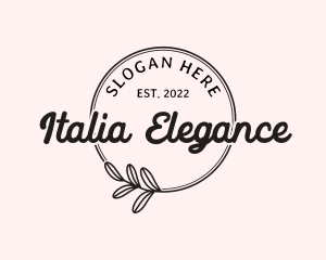 Elegant Feminine Business Brand logo design