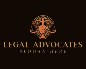 Law Justice Scale logo design