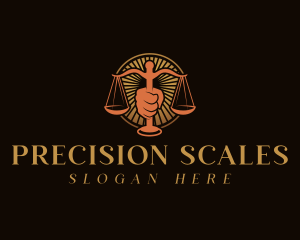 Law Justice Scale logo design