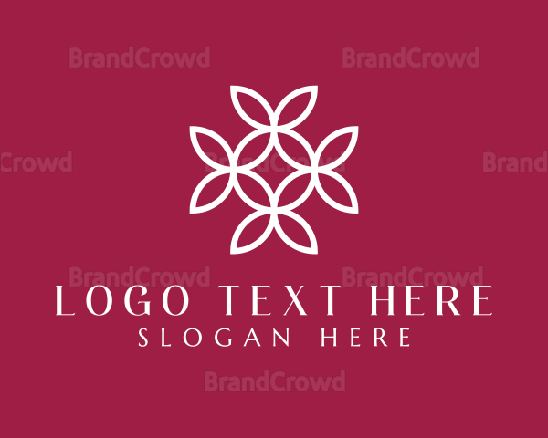 Flower Petal Pattern Logo