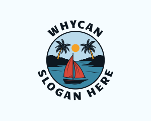Tour Guide - Boat Island Getaway logo design