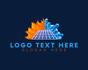 Solar - Solar Heat Ice logo design