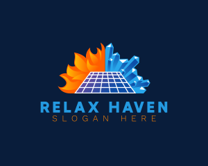 Chill - Solar Heat Ice logo design